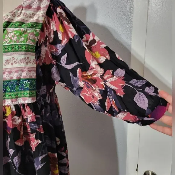 Umgee boho dress with balloon sleeve - Picture 8 of 10